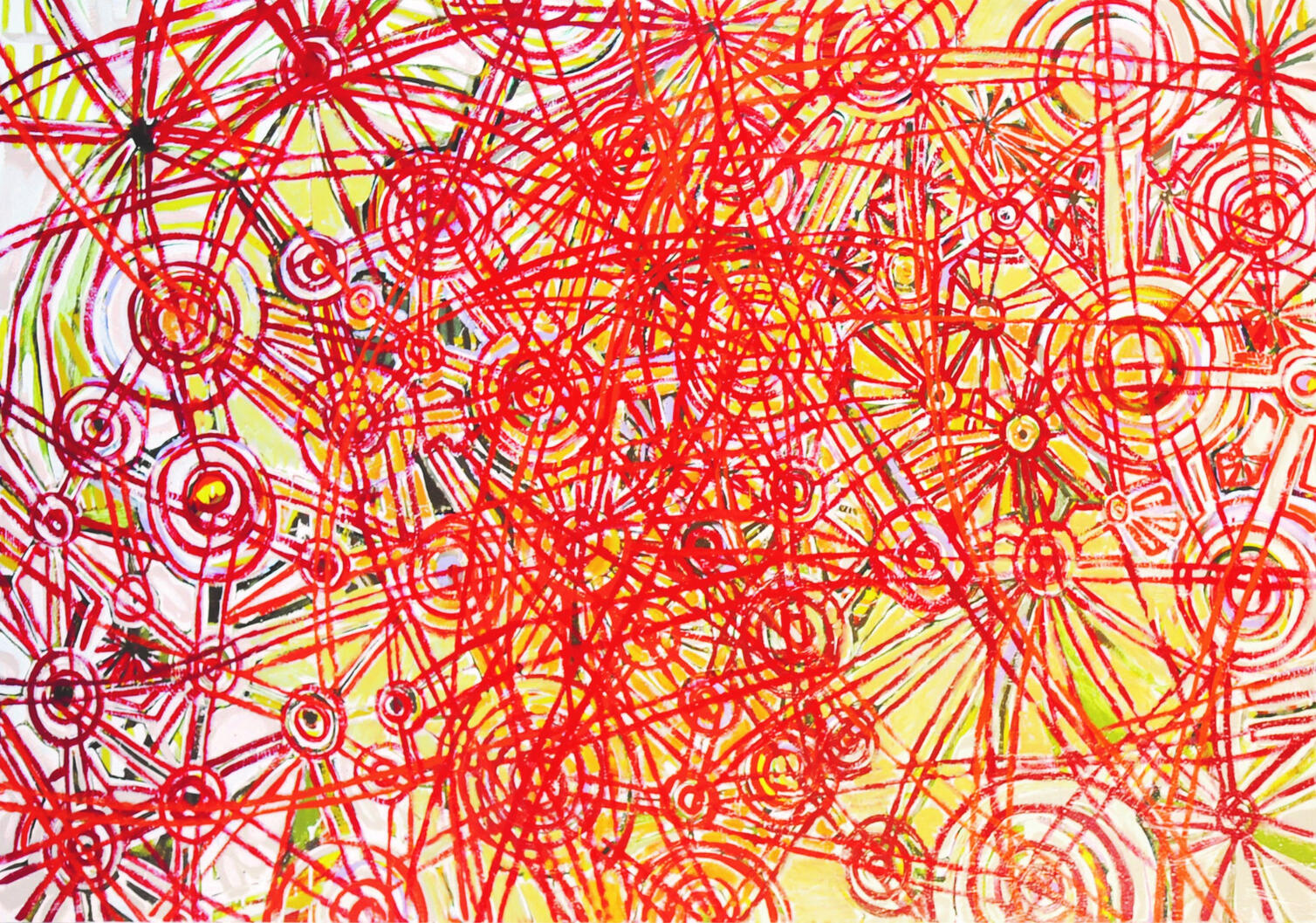 Untitled 1, 2010, enamel on board, 1700 x 1200 mm