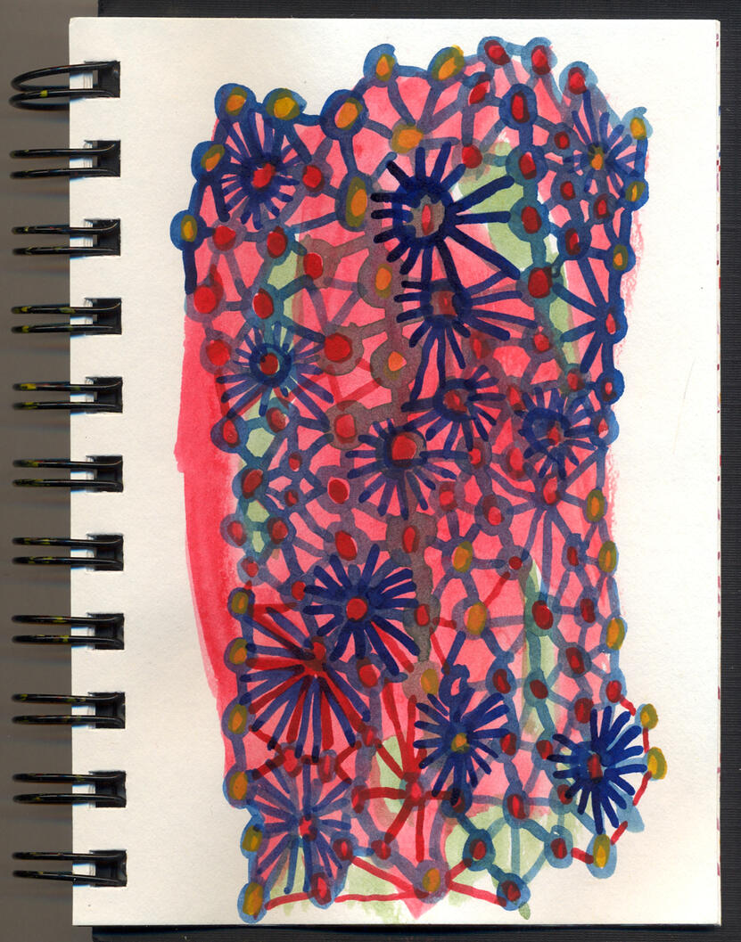 Detail from Blue Book, p.38, 2012-2013