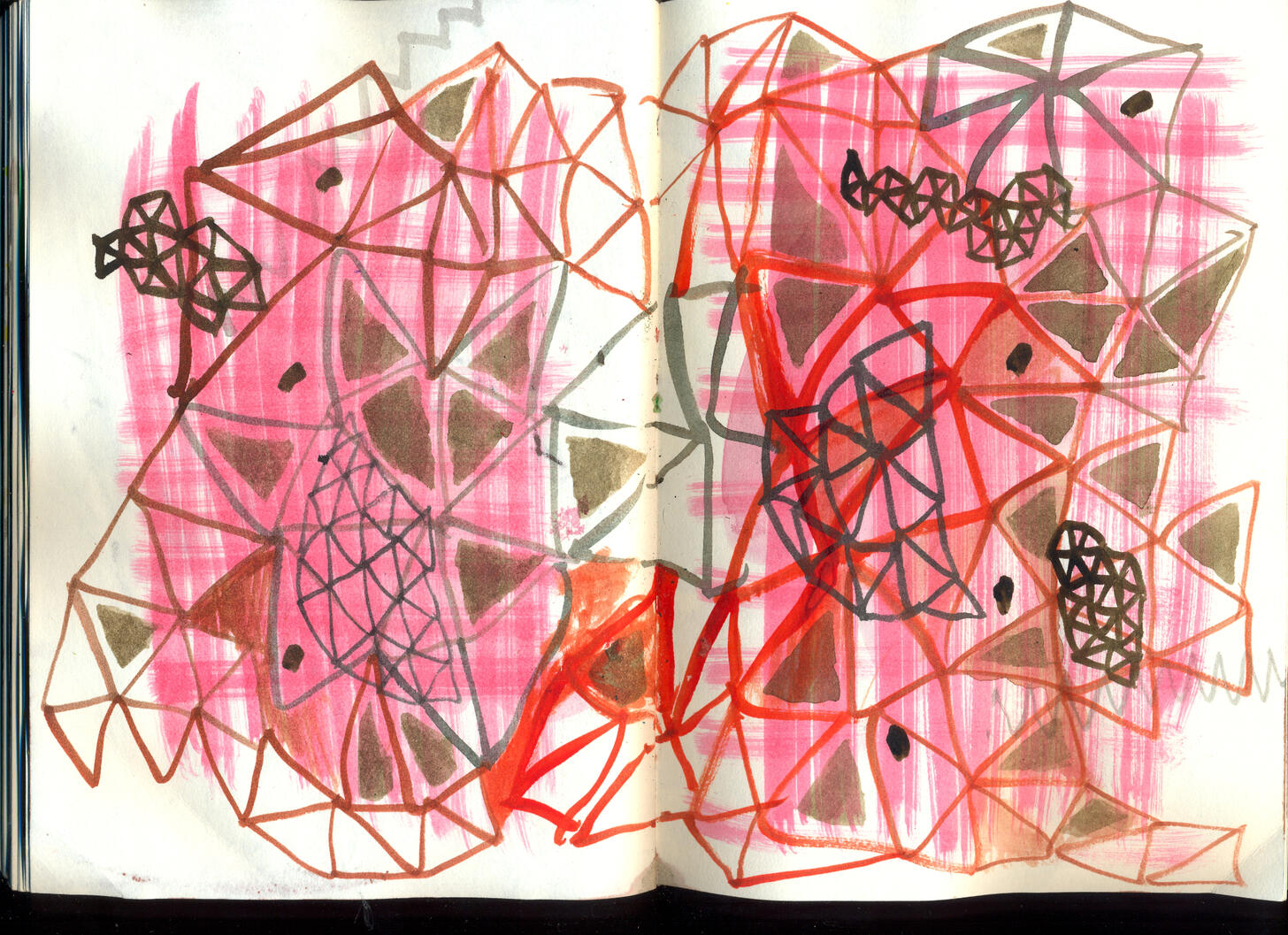Detail from Black Book, p.119-120, 2012-2013